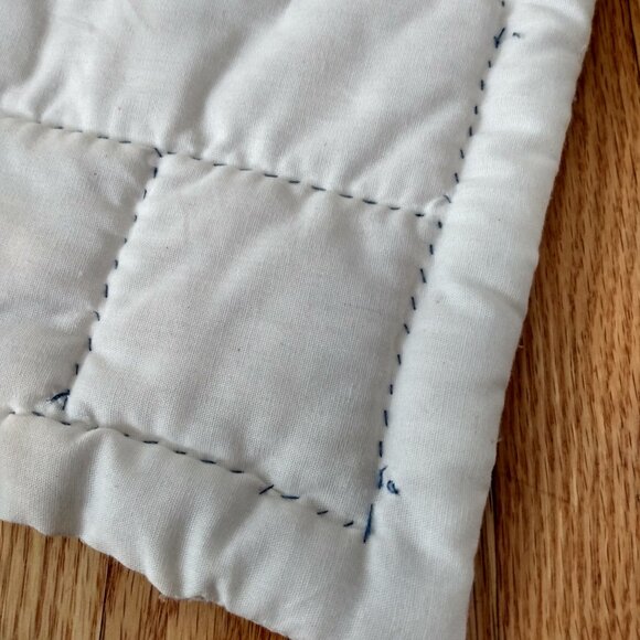 Vintage Puffy Quilted Wall Hanging "Simple Pleasures Are Life's Treasures" SMALL - Picture 11 of 12